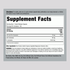 Supplement Facts panel for Zinc Carnosine 84 mg, 150 capsules.