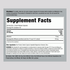 Supplement Facts for Melatonin 10 mg and Ashwagandha in 120 capsules.