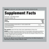 Supplement facts panel displaying Horsetail 800 mg, 180 capsules.