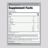 Supplement facts for MuscleFit Protein Strawberry Ice Cream 5lb.