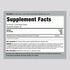 This is the Supplement Facts panel for Holy Basil Tulsi 1600 mg, available in a bottle of 200 capsules.