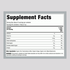 Supplement Facts panel for Organic Mushroom Coffee Mix with Lion's Mane, 12 Oz.