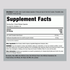 Details of the Supplement Facts panel for Go-Less Bladder Control Capsules, including nutrition information and ingredient list.