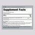 Supplement Facts for Ultra Tart Cherry 2400 mg Capsules.