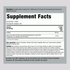 Supplement Facts panel for PIP Caffeine with Green Tea, 200 mg, in 300 tablets packaging.
