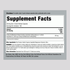 This is the Supplement Facts panel for Turkey Tail Mushroom 1200 mg, available in 200 capsules.