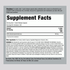 Image of the Supplement Facts panel for DHEA 100 mg, containing 220 Capsules.