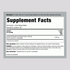 Supplement Facts panel detailing Cranberry Fruit 475mg with 200 softgels.