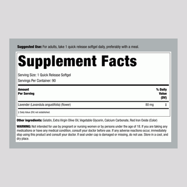 Lavender Calm, 90 Softgels