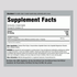 Supplement Facts panel for Ashwagandha KSM-66 with 100 coated caplets.