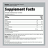 Supplement Facts panel for Calm Raspberry Lemon 240 Gummies product.