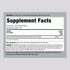 Supplement Facts for Bacopa 1000 mg Capsules, 180 count.