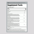 Supplement Facts panel for Country Life Organic Greens Kiwi Powder, 5.18 oz.