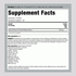 Supplement Facts panel for 8 oz Moringa Leaf Powder, detailing ingredient amounts and nutritional information for consumers.
