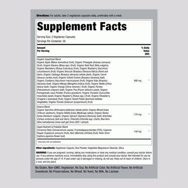 Super Fruits and Veggies, 60 Vegetarian Capsules