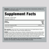 Supplement Facts panel for Max Strength AAKG 3600 mg, contains 120 coated caplets.