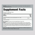Supplement Facts panel displaying information for DOPA Mucuna Pruriens Stand 350 mg, 180 capsules bottle.