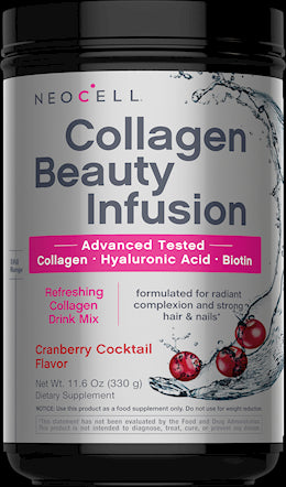 Collagen Beauty Infusion with Hyaluronic Acid + Biotin Cranberry Cocktail Flavor, 11.6 oz (330 g) Powder