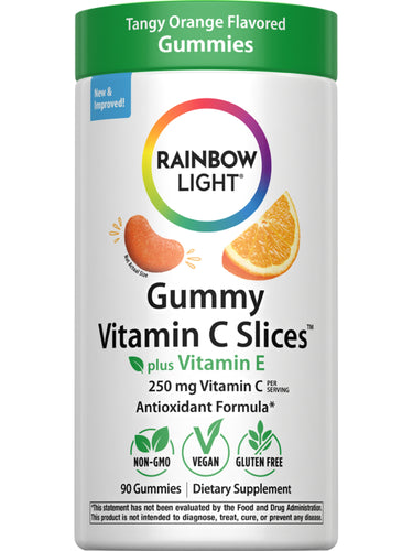 Gummy Vitamin C Slices 250 mg (per Serving), 90 Vegan Gummies