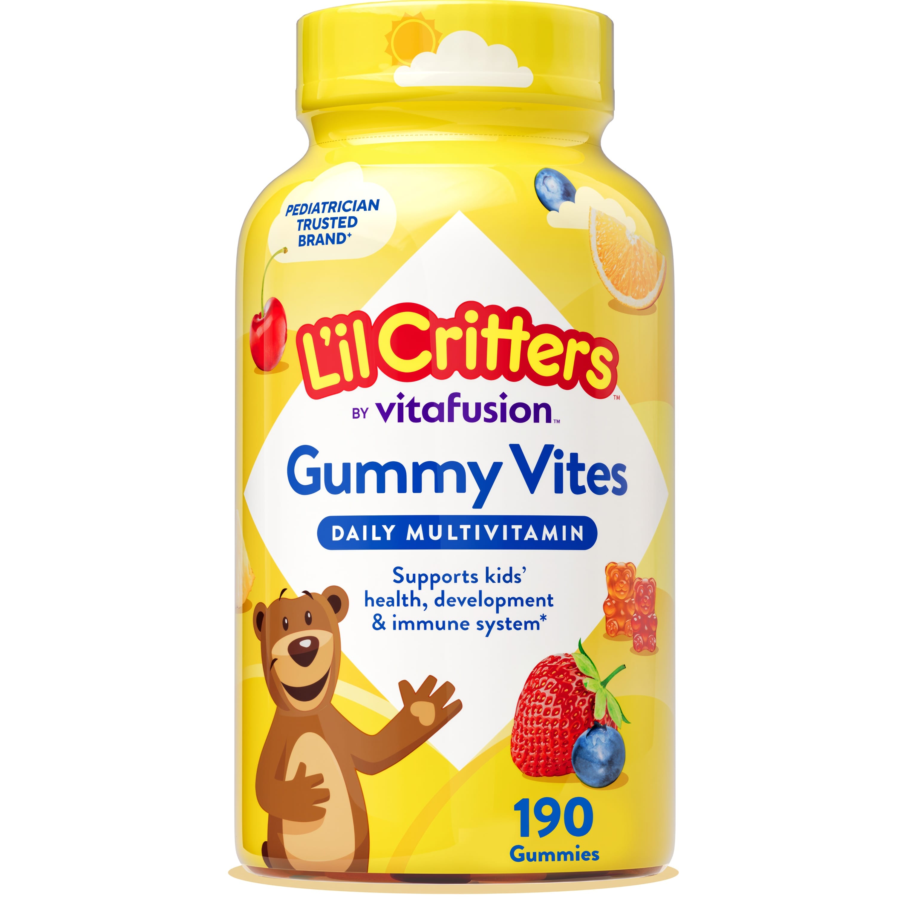 Lil Critters Gummy Vites Multivitamin, 190 gummies. Trusted brand by pediatricians.