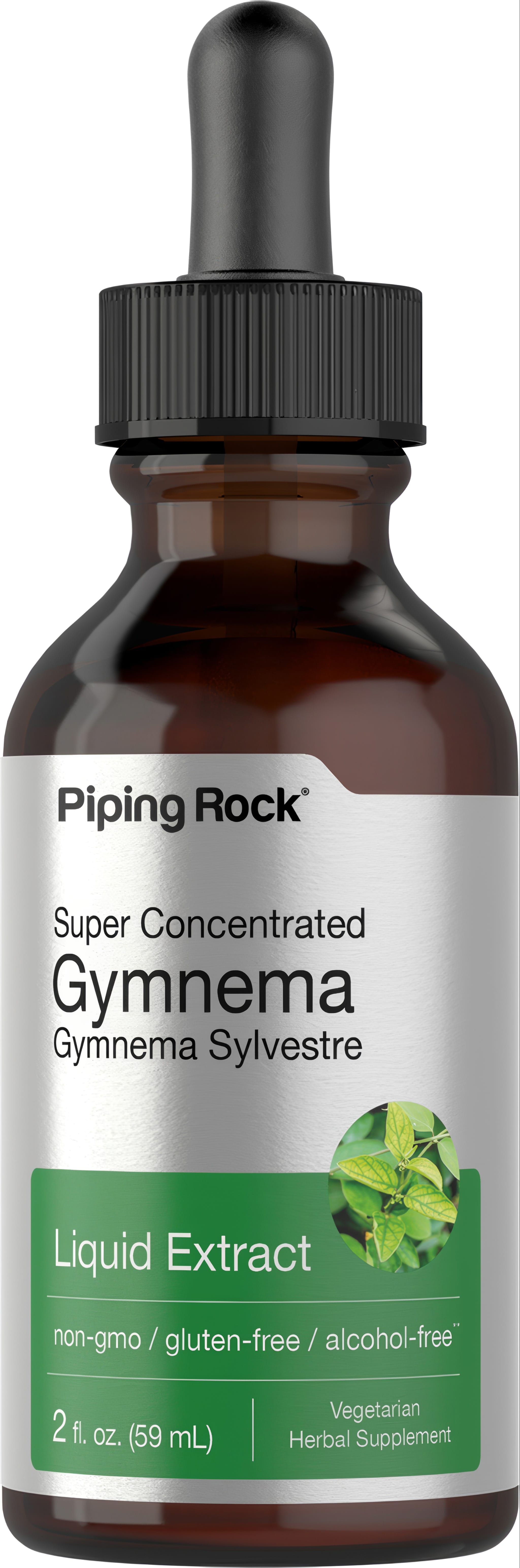 Super Concentrated Gymnema Liquid Extract, 2 fl. oz. (59 mL), non-gmo, gluten-free, alcohol-free, Vegetarian Herbal Supplement.