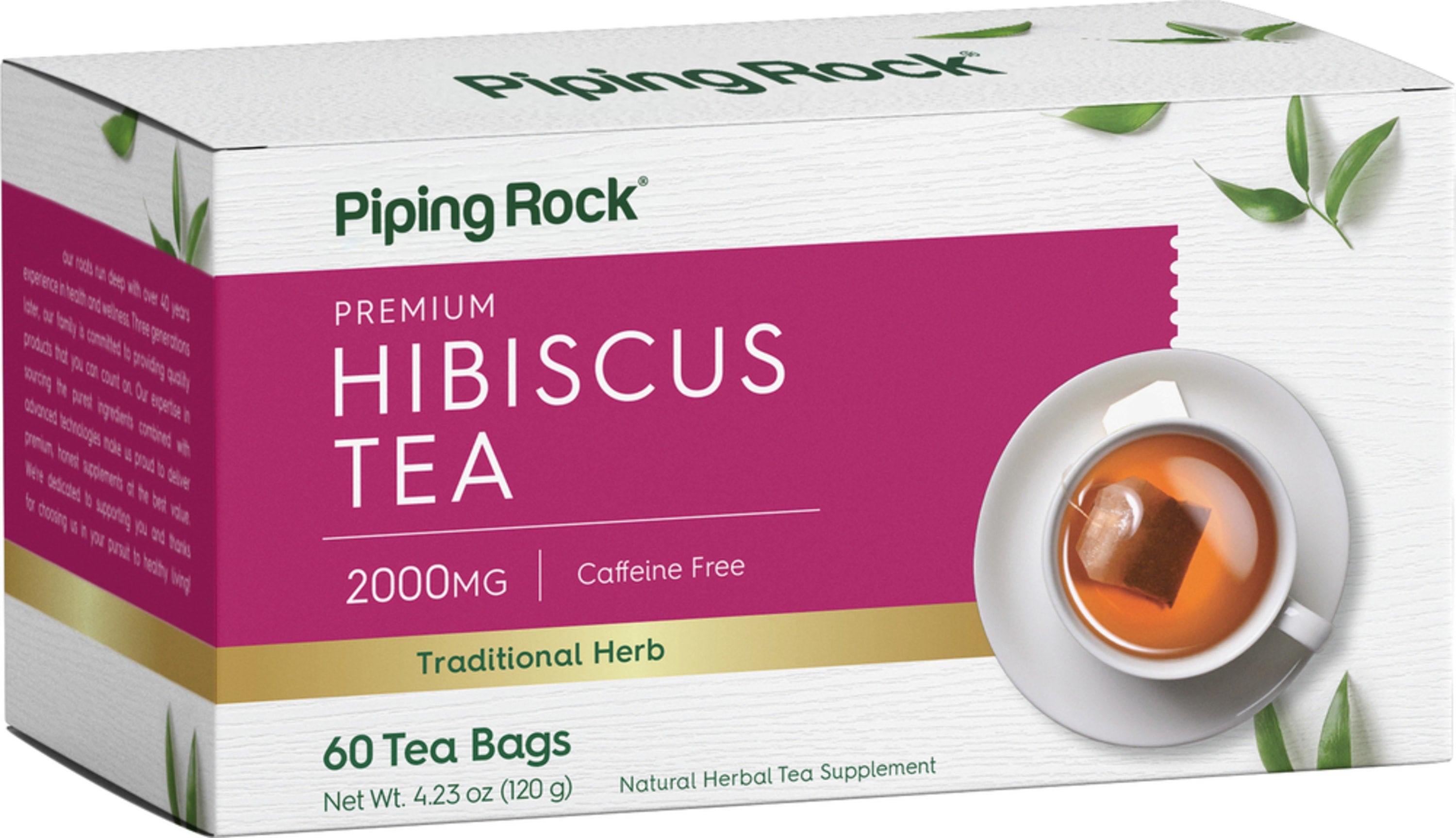 Hibiscus Tea, 2000 mg, 50 Tea Bags