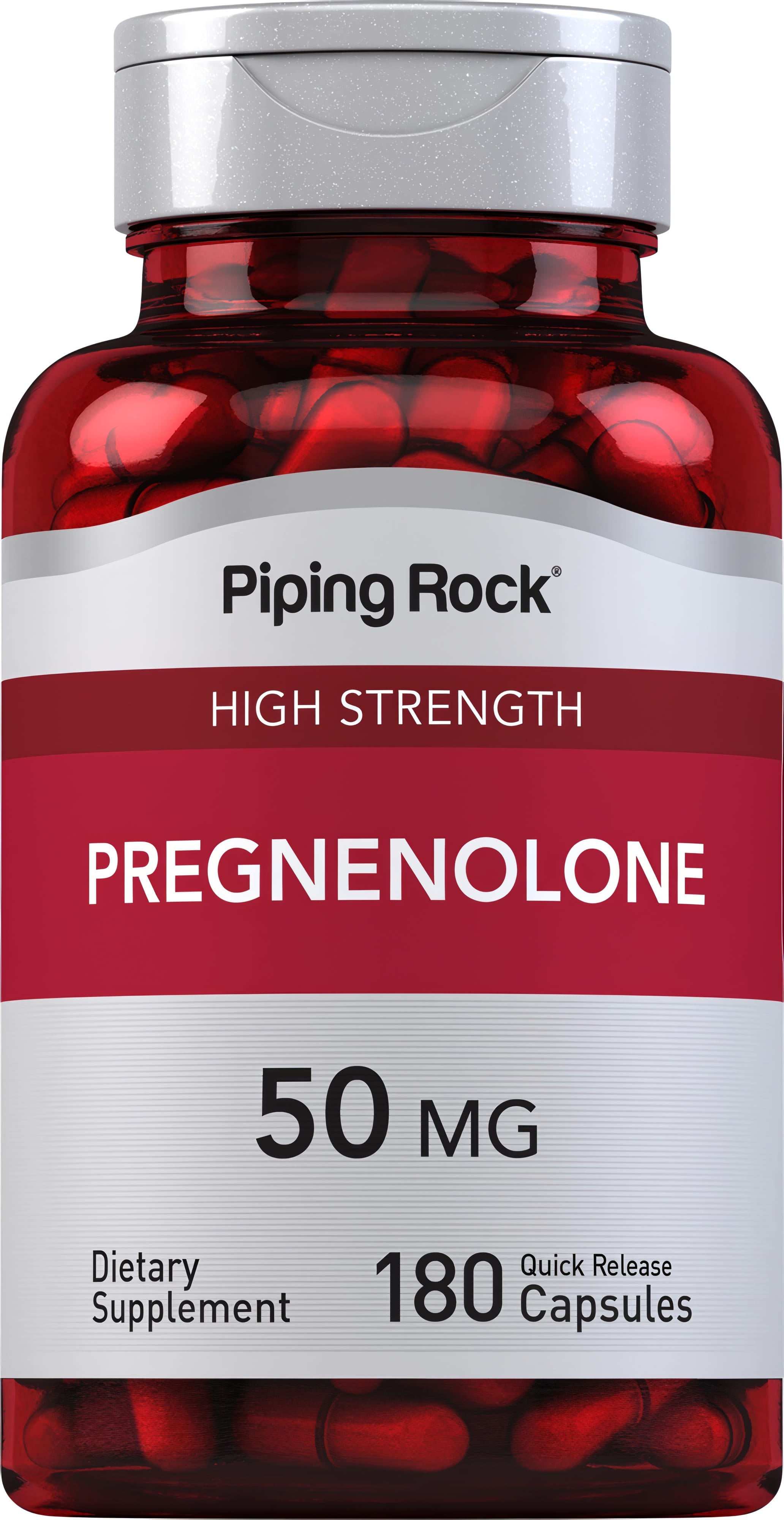 High Strength Pregnenolone, 50 mg, 180 Quick Release Capsules
