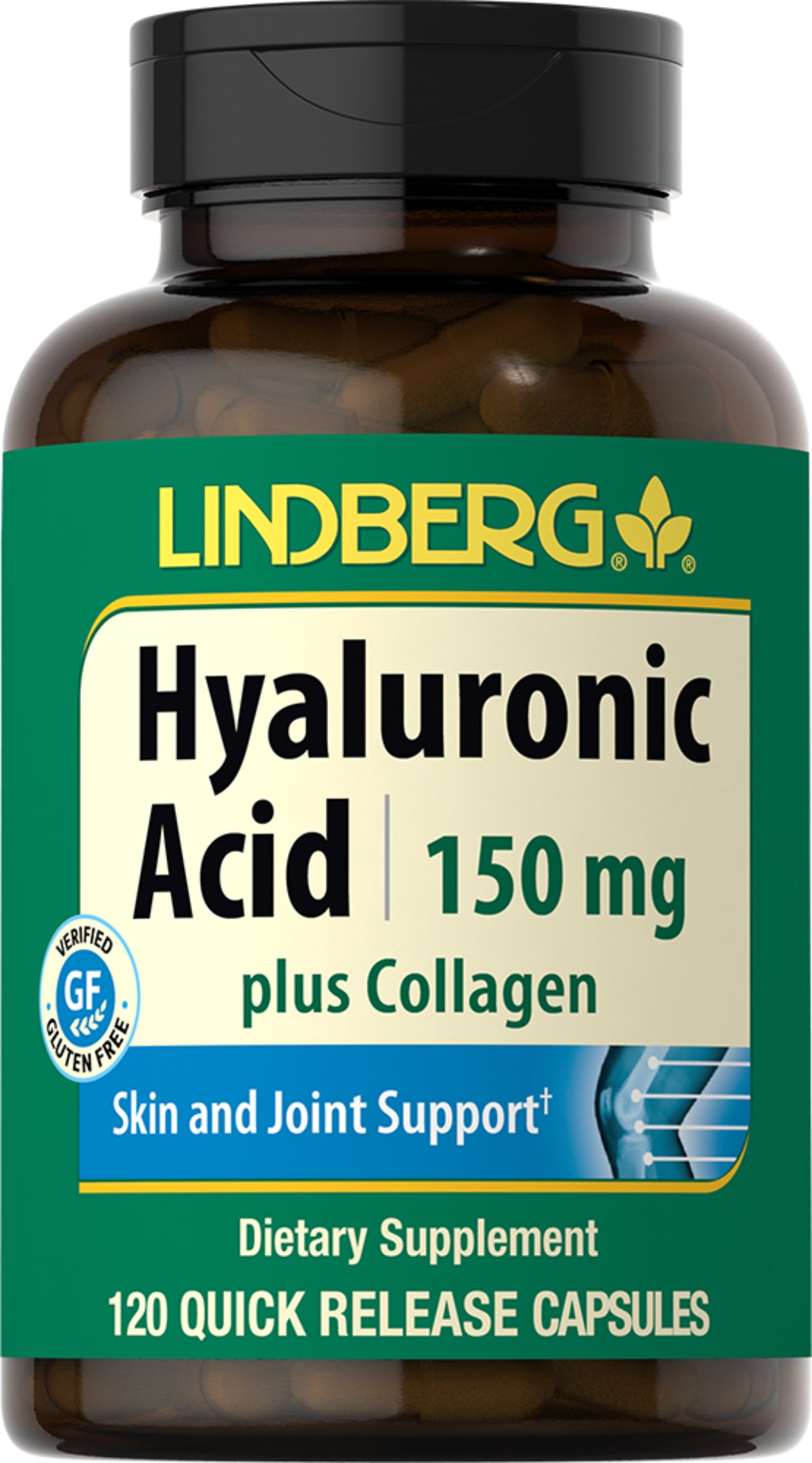 Hyaluronic Acid Plus Collagen, 150 mg, 120 Quick Release Capsules