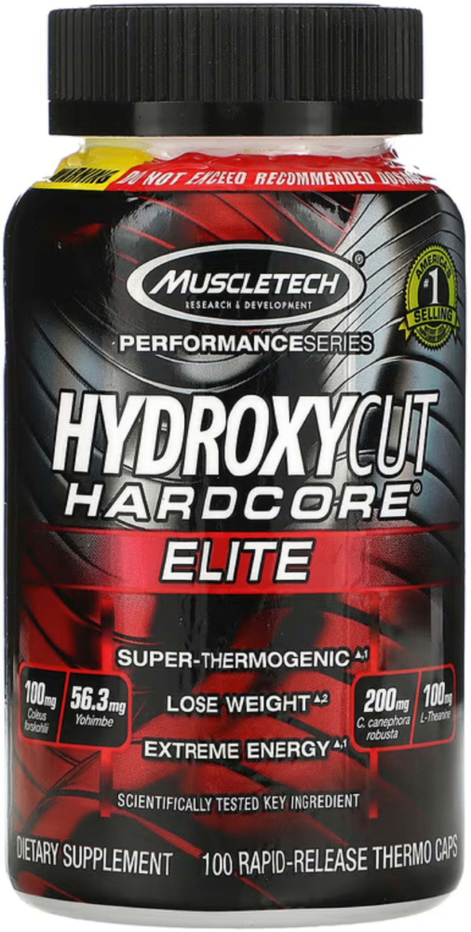 Hydroxycut Hardcore Elite, 100 Capsules