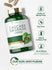Cascara Sagrada bottle with icons indicating Gluten & Wheat Free, Soy Free, Milk & Lactose Free, No Artificial Flavors or Preservatives, Non-GMO.