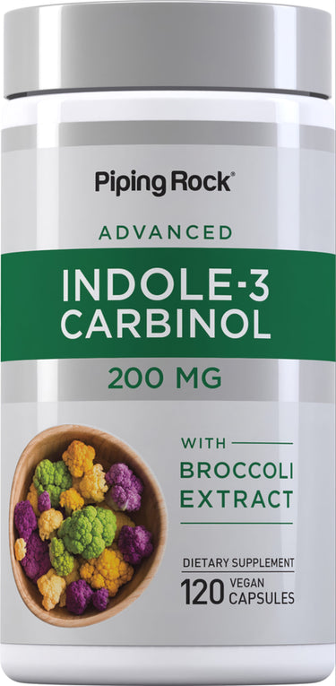 Indole-3-Carbinol with Resveratrol, 200 mg, 120 Vegan Capsules