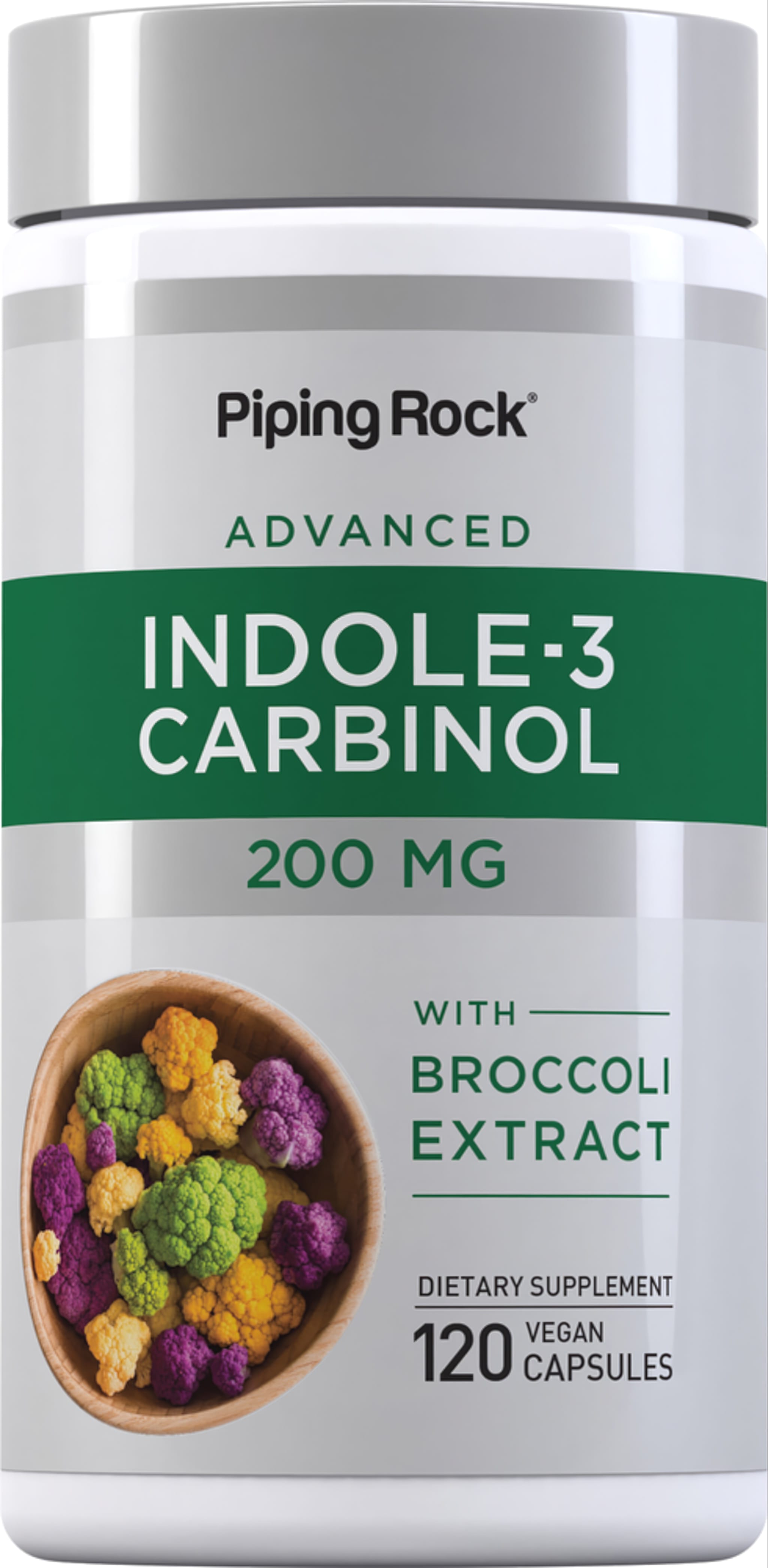 Indole-3-Carbinol with Resveratrol, 200 mg, 120 Vegan Capsules