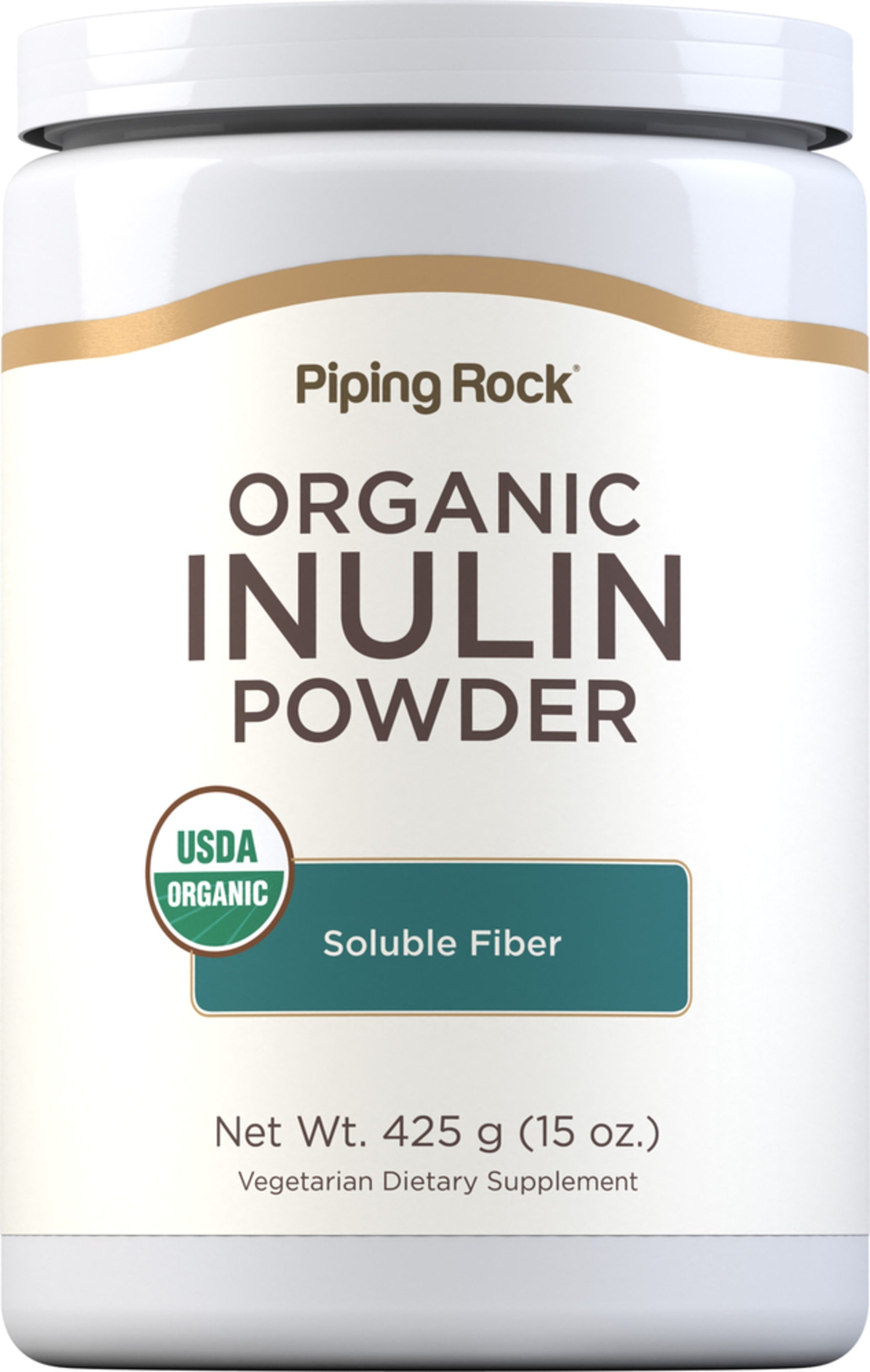 Inulin Powder (Organic), 15 oz (425 g) Bottle