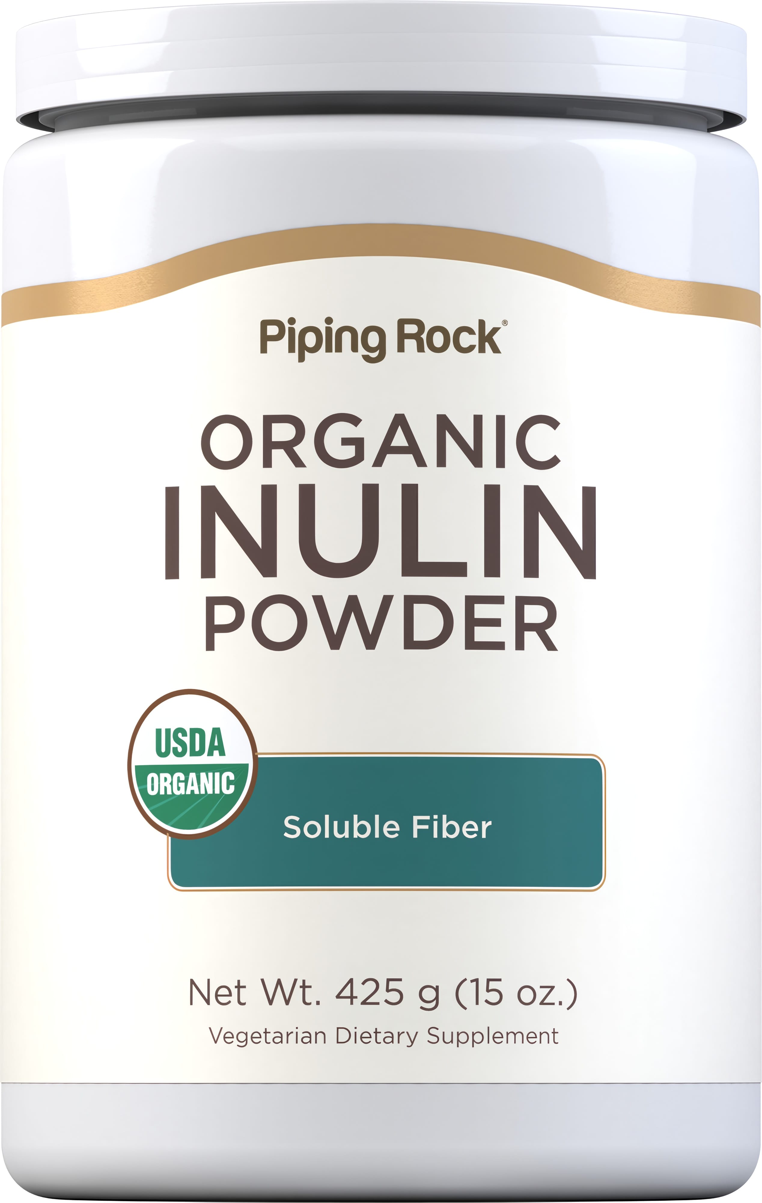 Inulin Powder (Organic), 15 oz (425 g) Bottle