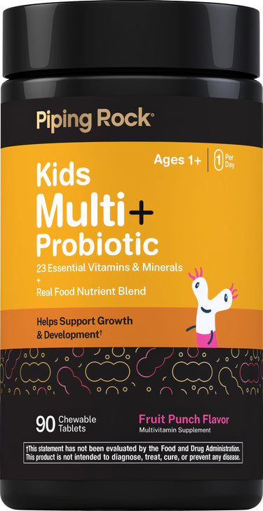 Kids Multi + Probiotic (Fruit Punch), 90 Chewable Tablets