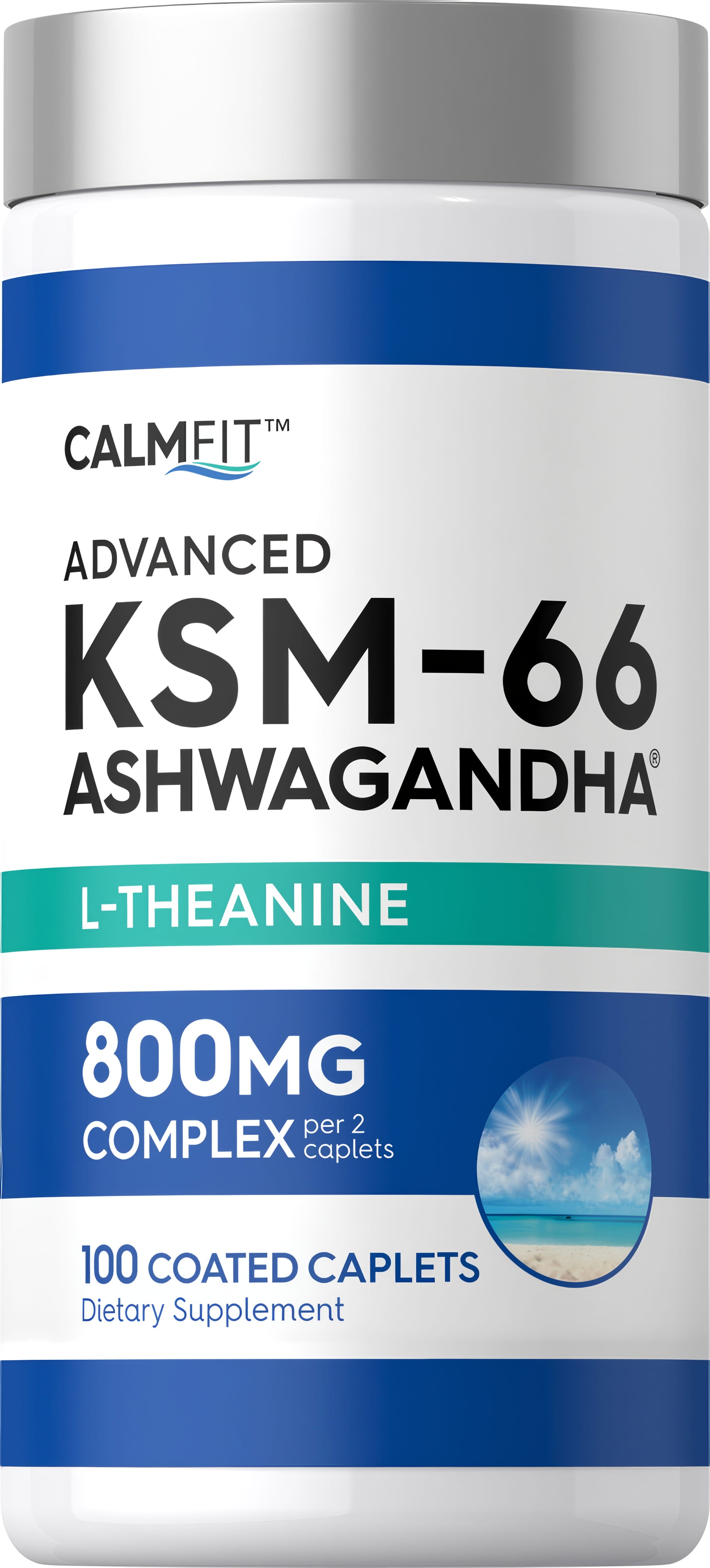 KSM-66 Ashwagandha, 800 mg (per serving), 100 Coated Caplets