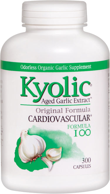 Kyolic Aged Garlic (Cardiovascular Formula 100), 300 Capsules