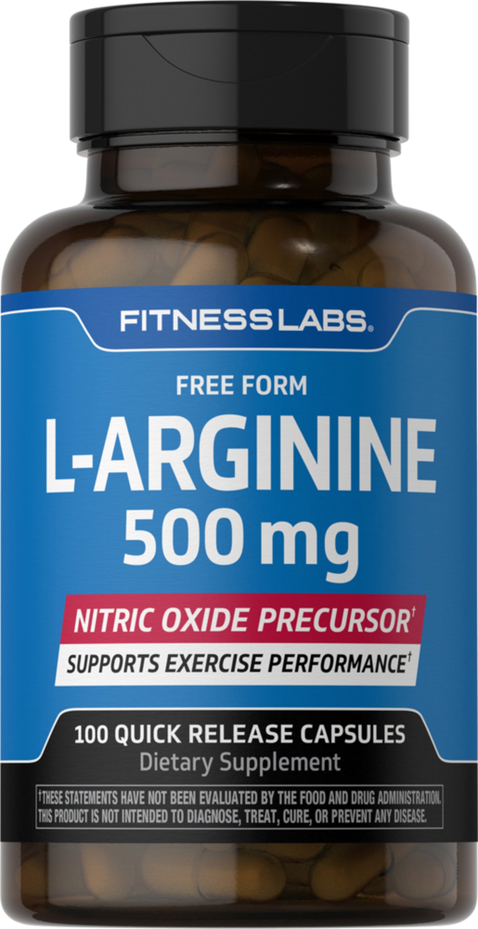 L-Arginine, 500 mg, 100 Capsules