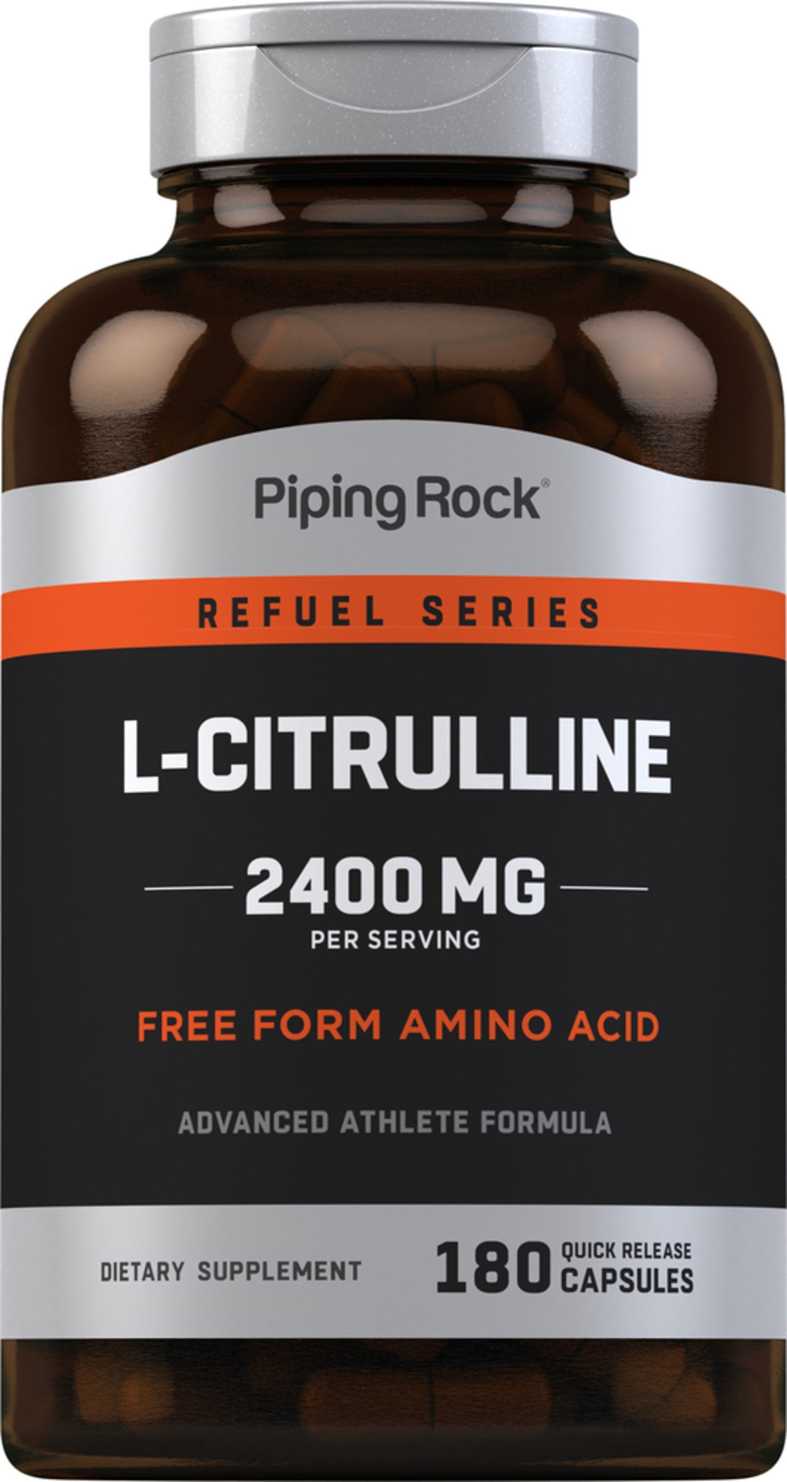 L-Citrulline, 2400 mg (per serving), 180 Quick Release Capsules