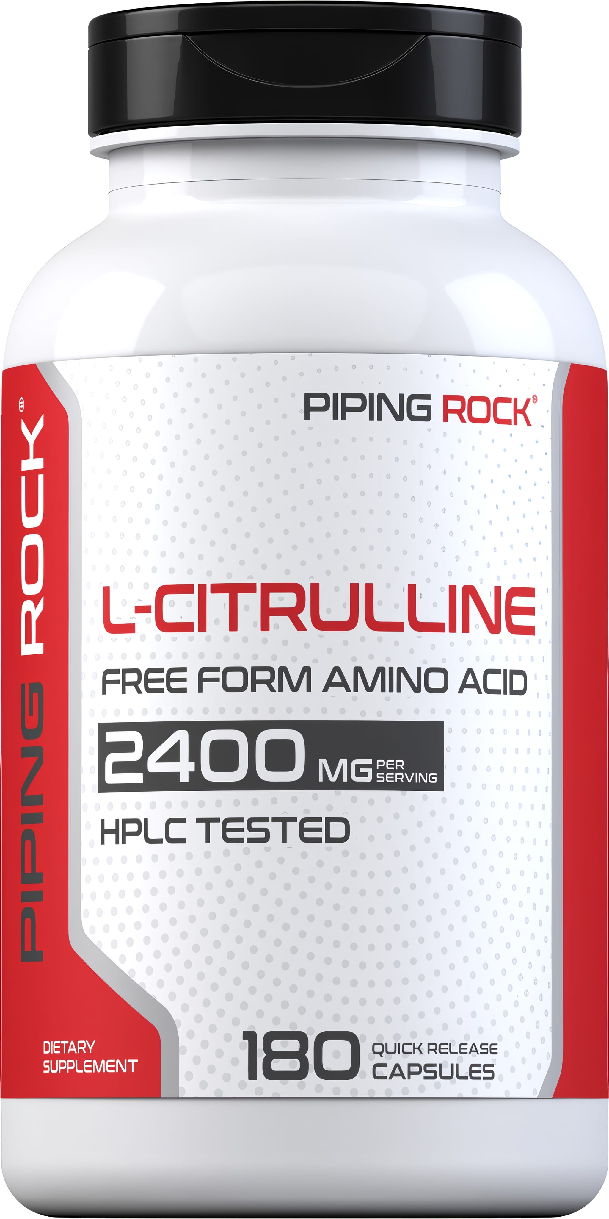 L-Citrulline, 2400 mg (per serving), 180 Quick Release Capsules