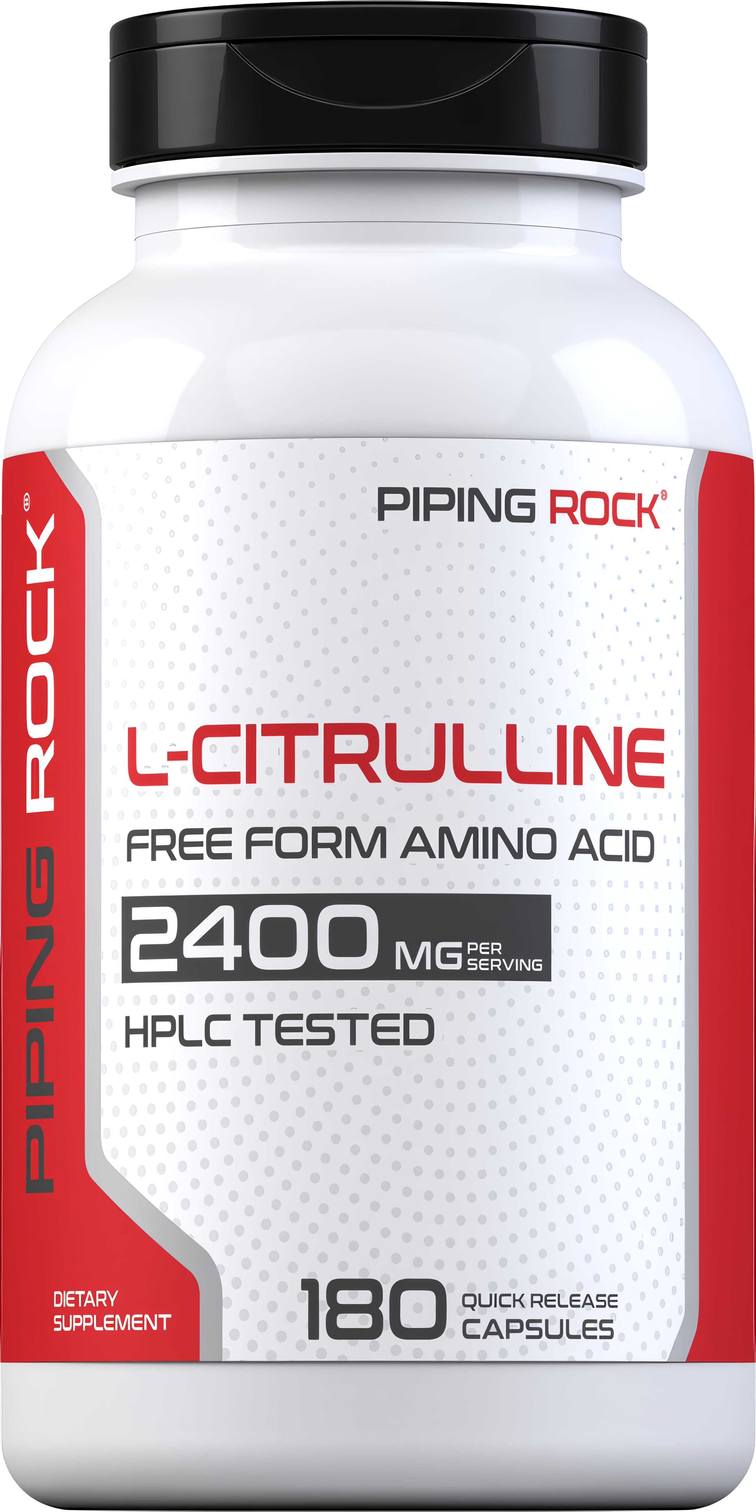L-Citrulline, 2400 mg (per serving), 180 Quick Release Capsules