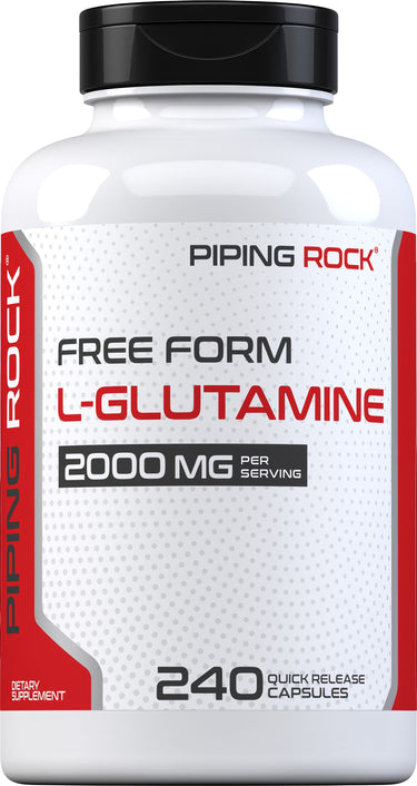 L-Glutamine, 2000 mg (per serving), 240 Quick Release Capsules