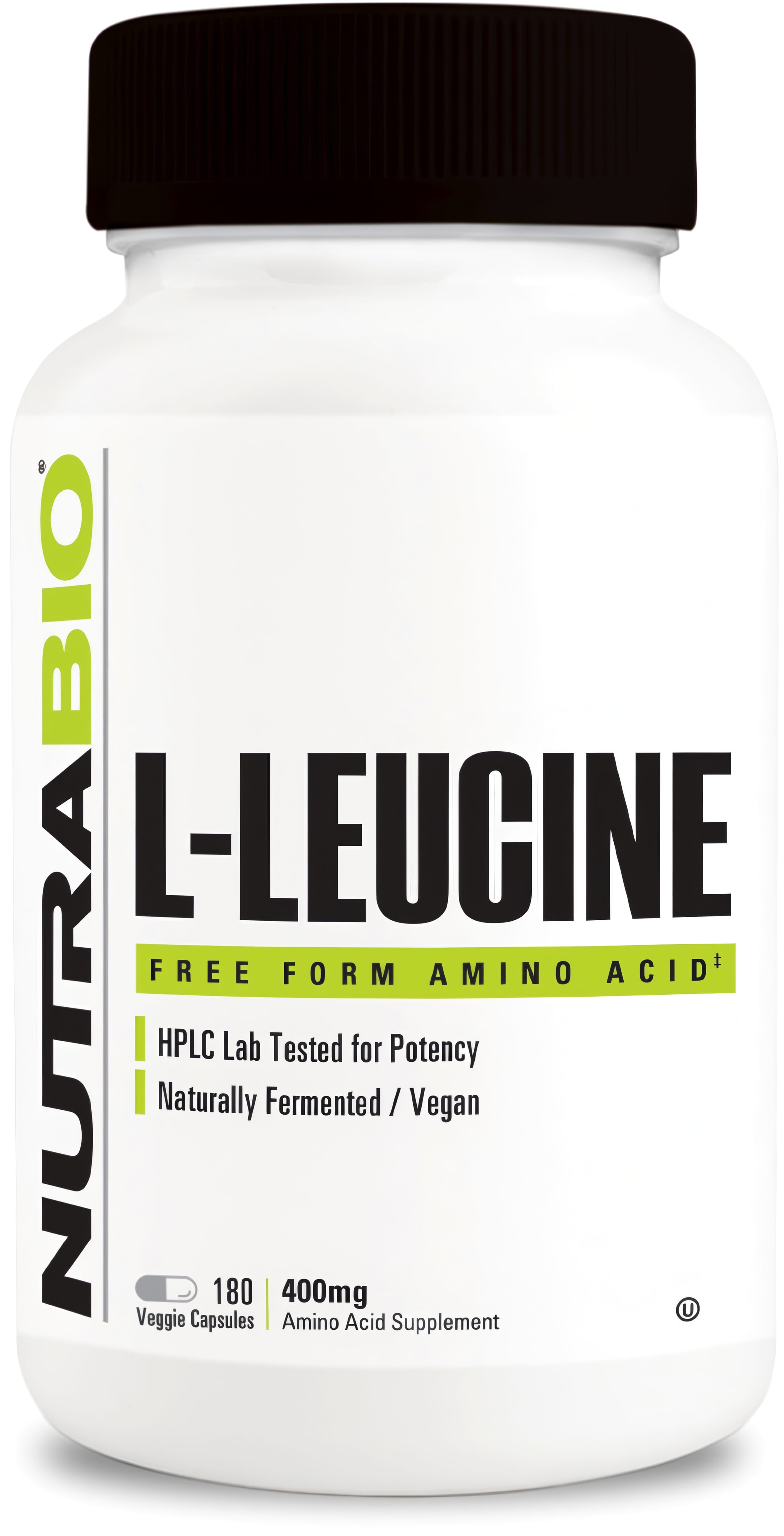 L-Leucine, 400 mg, 180 Veggie Capsules