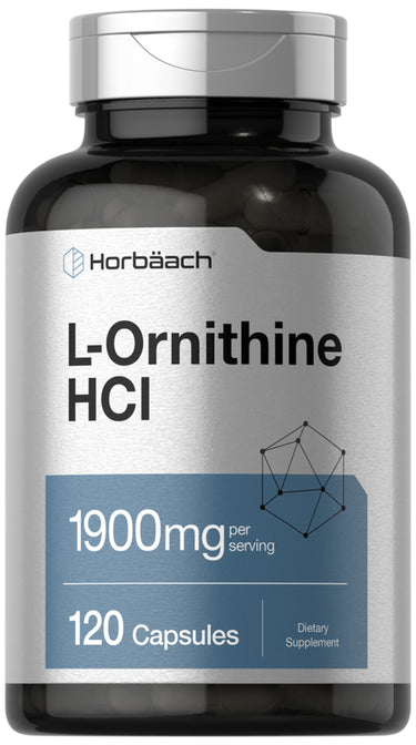 L-Ornithine HCI, 1900 mg (per serving), 120 Capsules