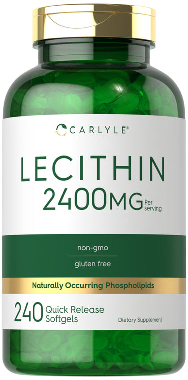 Lecithin - NON GMO, 2400 mg (per serving), 240 Quick Release Softgels