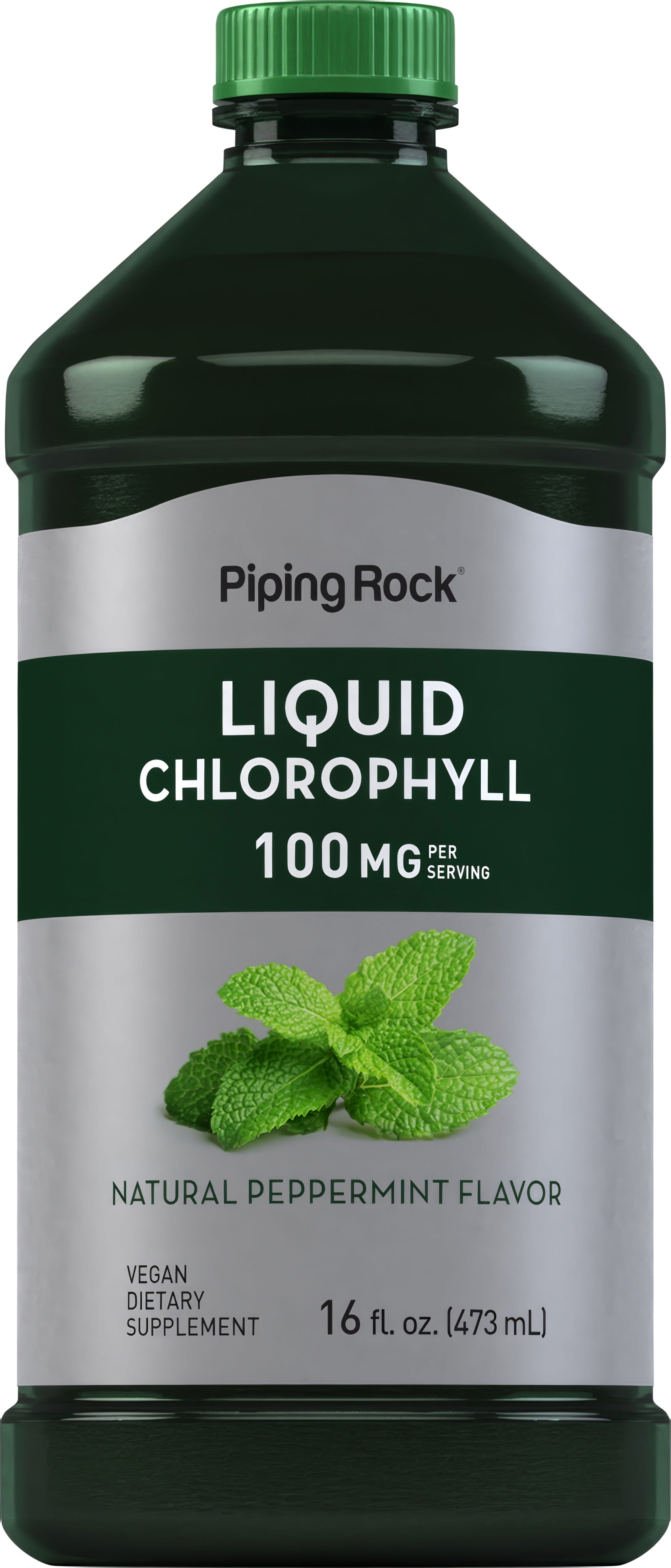 Liquid Chlorophyll (Natural Peppermint), 100 mg (per serving), 16 fl oz (473 mL) Bottle