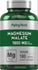 Magnesium Malate, 1800 mg (per serving), 180 Caplets