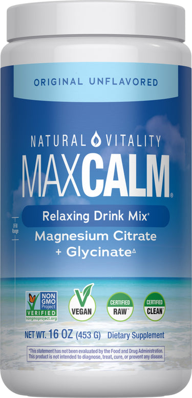 MAXCALM Powder Unflavored, 16 oz (453 g)