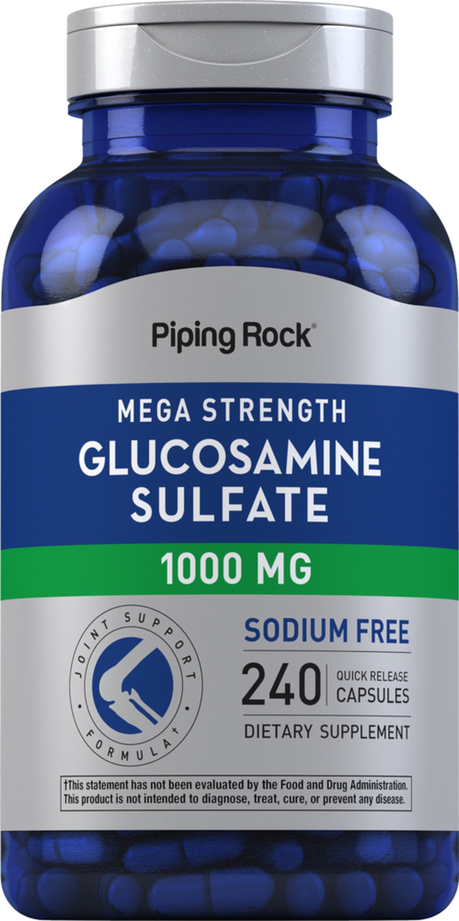 Mega Glucosamine Sulfate, 1000 mg, 240 Quick Release Capsules