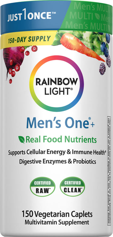 Men's One + Real Food Nutrients, 150 Vegetarian Caplets